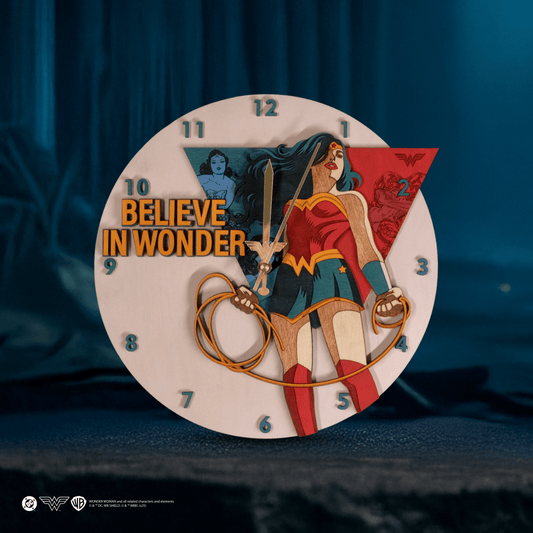 WONDER WOMANâ„¢ 3D WALL CLOCK - ZeWood