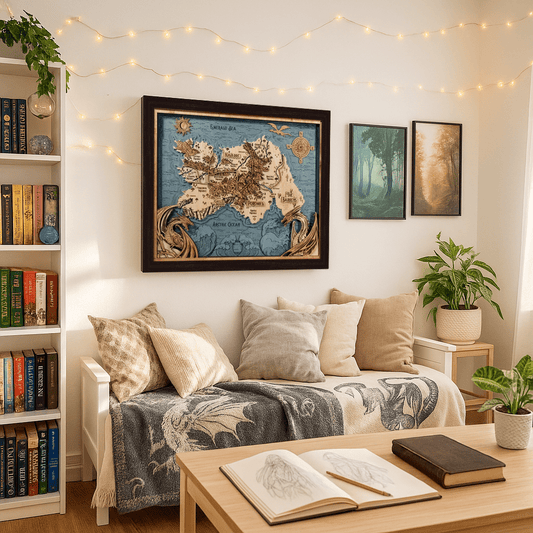 FANTASY KINGDOM NAVARRE 3D WALL MAP - ZeWood