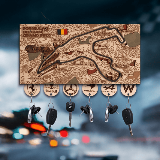 FORMULA 1 CIRCUIT KEY HOLDER - ZeWood