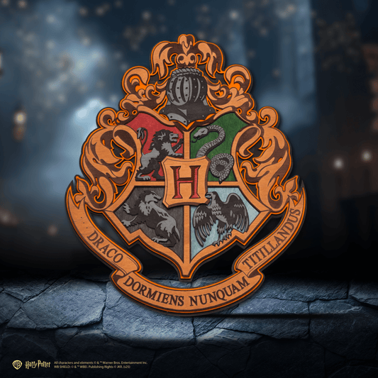 HOGWARTS™ CREST 3D WOOD POSTER - ZeWood