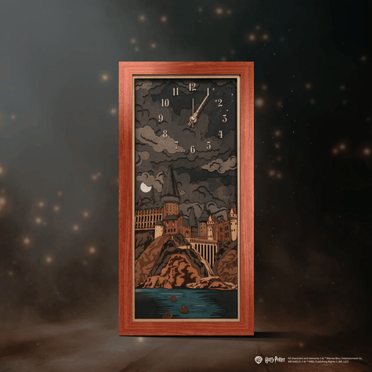 Hogwarts castle wooden wall clock for fans