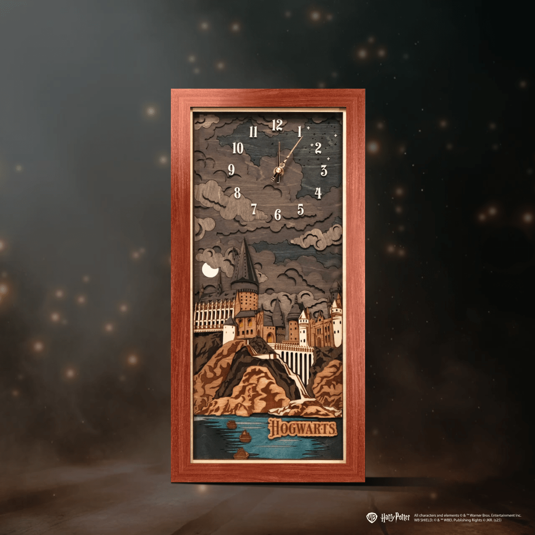 Hogwarts Midnight 3D Wall Clock - Magical Harry Potter Decor – ZeWood