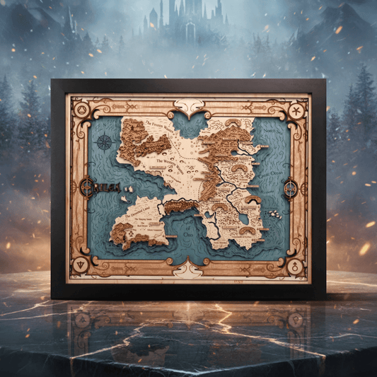 ERILEA 3D WOOD MAP - ZeWood