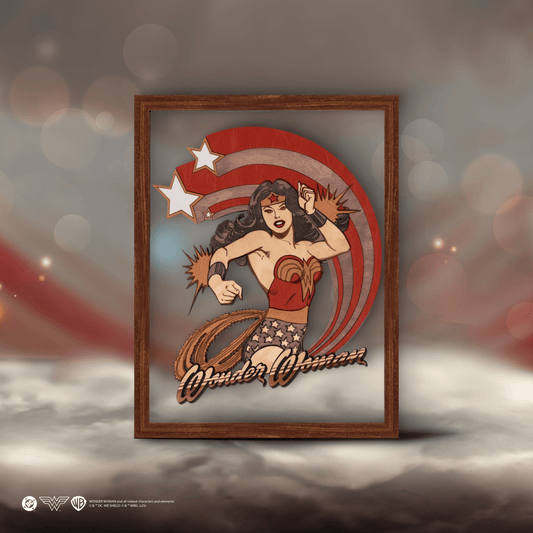 WONDER WOMAN™ 3D WOOD POSTER - ZeWood