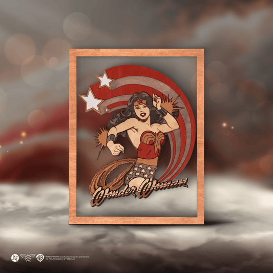 WONDER WOMAN™ 3D WOOD POSTER - ZeWood