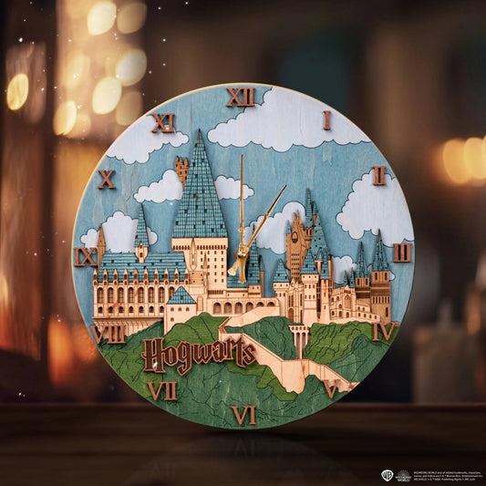 HOGWARTS™ CASTLE 3D WOOD CLOCK - ZeWood