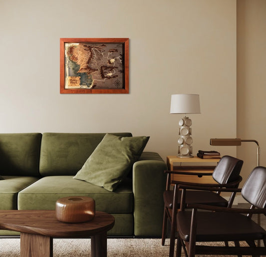 MIDDLE EARTH™ 3D WOOD MAP - ZeWood