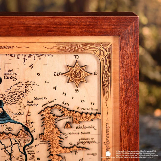 ROHAN AND GONDOR™ 3D WOOD MAP - ZeWood