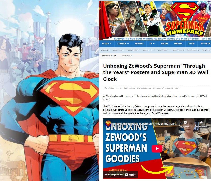 NEW ITEMS IN THE SUPERMAN COLLECTION FROM ZEWOOD SURPRISE THE PROFESSIONALS FROM SUPERMANHOMEPAGE