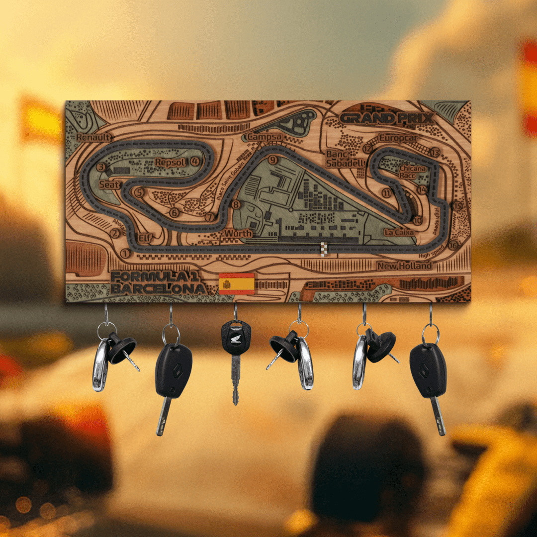 FORMULA 1 SPANISH GRAND PRIX KEY HOLDER - ZeWood