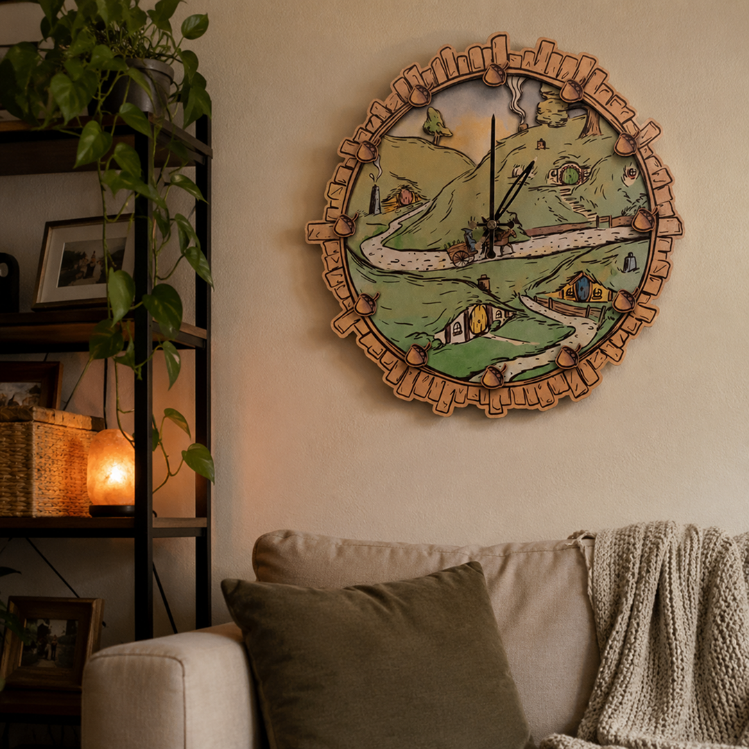 THE SHIRE™ 3D WOOD WALL CLOCK