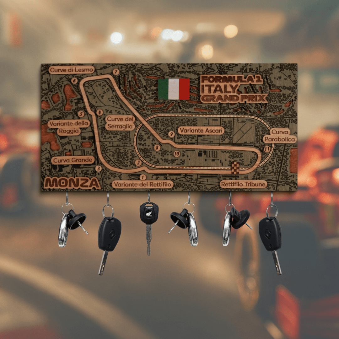 FORMULA 1 ITALY GRAND PRIX - MONZA CIRCUIT KEY HOLDER - ZeWood