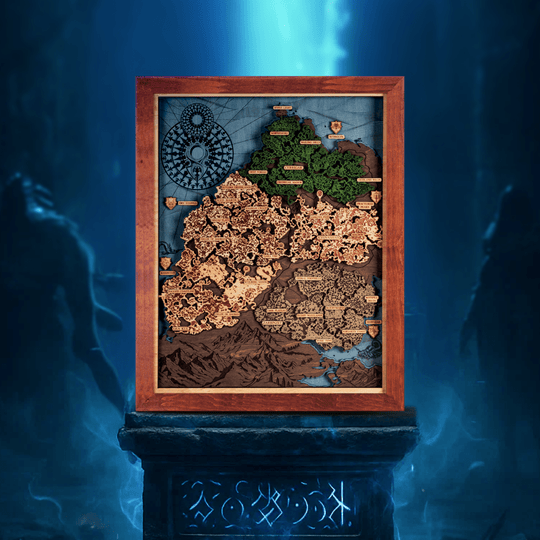 SANCTUARY 3D WOOD MAP - ZeWood