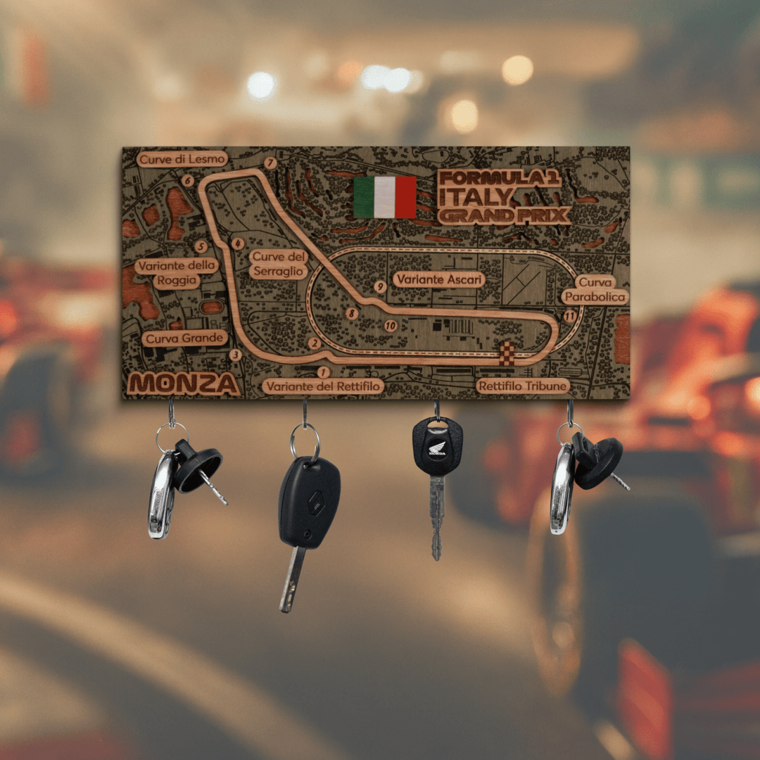 FORMULA 1 ITALY GRAND PRIX - MONZA CIRCUIT KEY HOLDER - ZeWood
