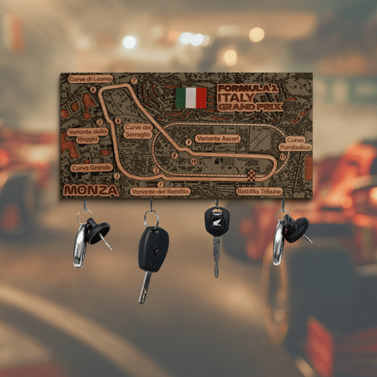 FORMULA 1 ITALY GRAND PRIX - MONZA CIRCUIT KEY HOLDER - ZeWood