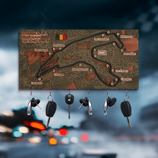 FORMULA 1 CIRCUIT KEY HOLDER - ZeWood