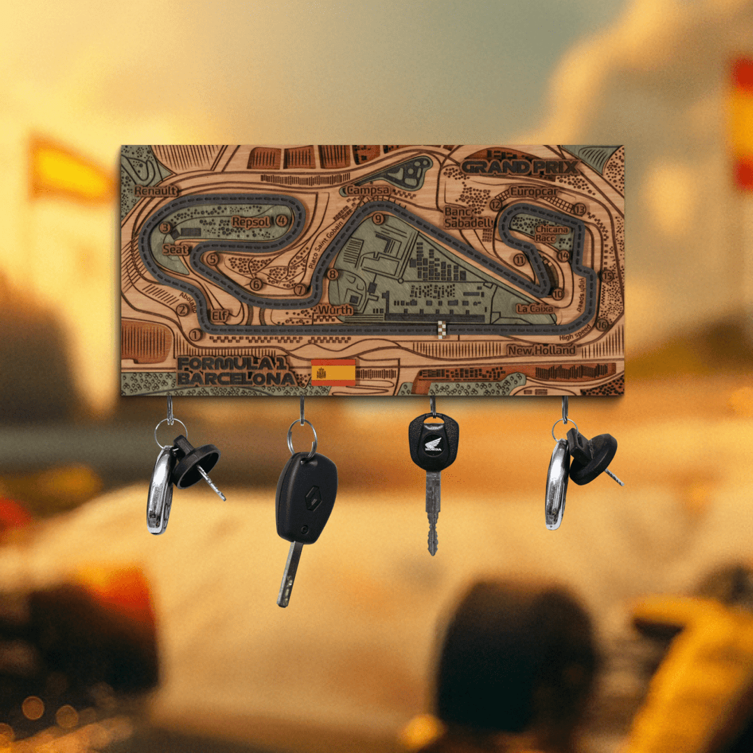 FORMULA 1 SPANISH GRAND PRIX KEY HOLDER - ZeWood