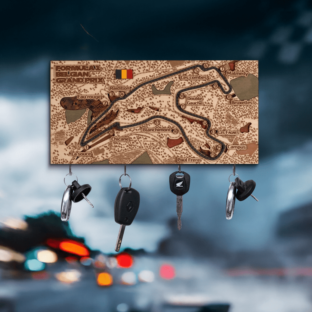 FORMULA 1 CIRCUIT KEY HOLDER - ZeWood