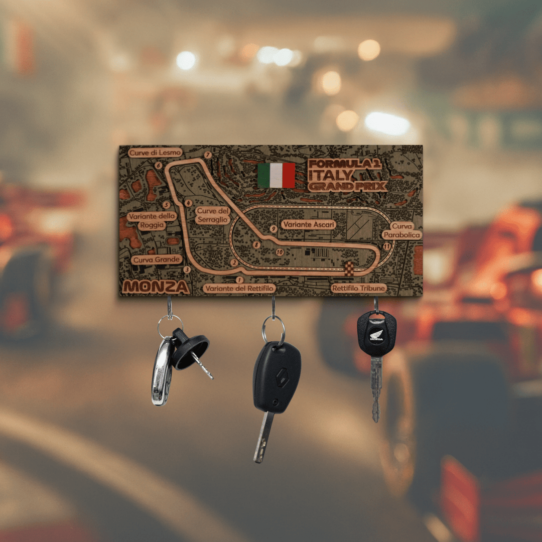 FORMULA 1 ITALY GRAND PRIX - MONZA CIRCUIT KEY HOLDER - ZeWood