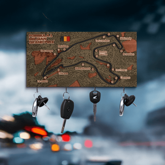 FORMULA 1 CIRCUIT KEY HOLDER - ZeWood