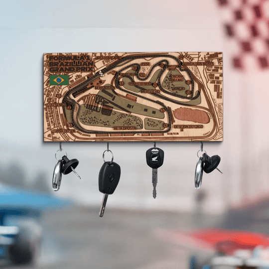 FORMULA 1 BRAZILIAN GRAND PRIX KEY HOLDER - ZeWood