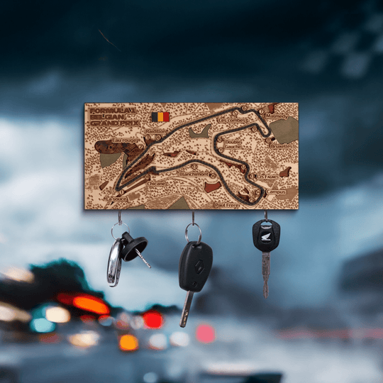 FORMULA 1 CIRCUIT KEY HOLDER - ZeWood