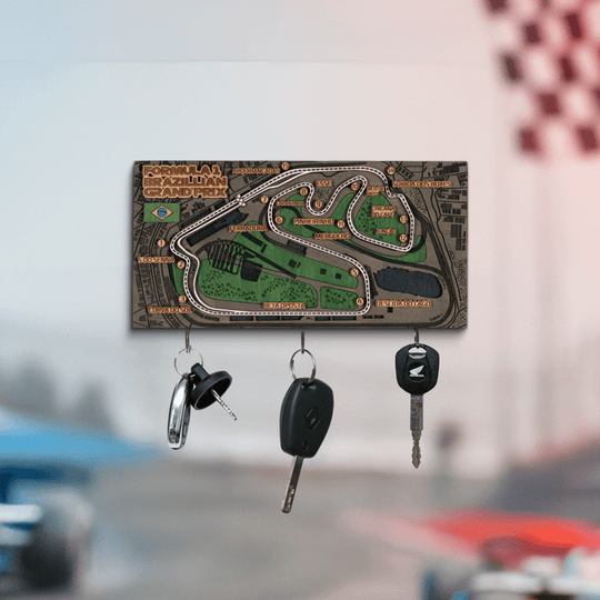 FORMULA 1 BRAZILIAN GRAND PRIX KEY HOLDER - ZeWood