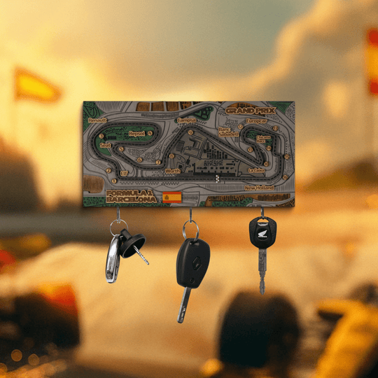 FORMULA 1 SPANISH GRAND PRIX KEY HOLDER - ZeWood