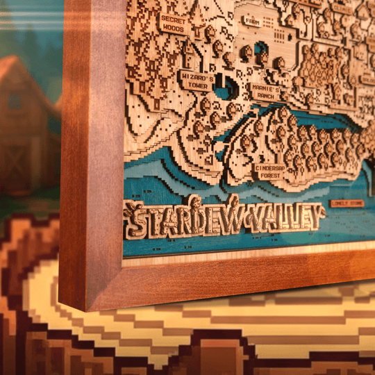 PELICAN TOWN 3D WOOD MAP - ZeWood