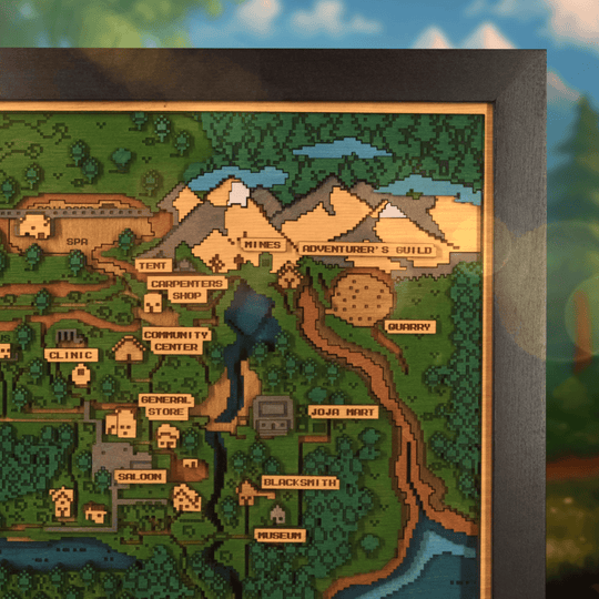 PELICAN TOWN 3D WOOD MAP - ZeWood