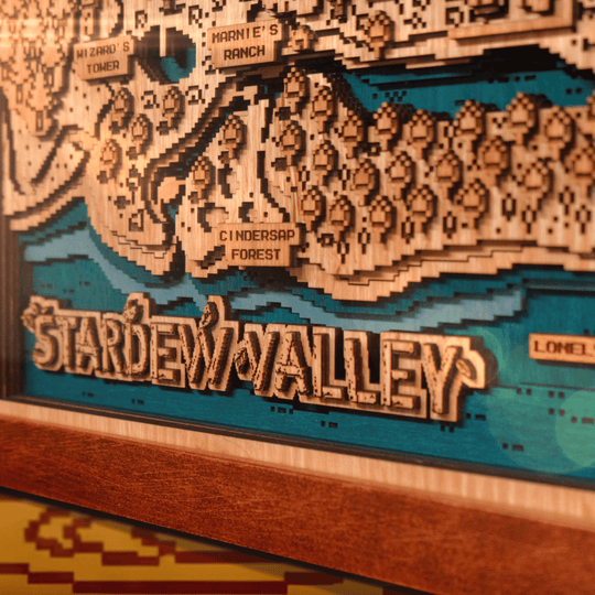 PELICAN TOWN 3D WOOD MAP - ZeWood