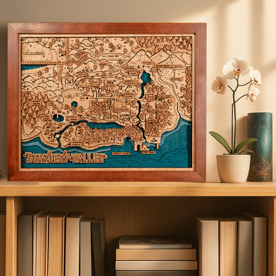 PELICAN TOWN 3D WOOD MAP - ZeWood