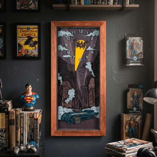 BATMAN™ NIGHT 3D WOOD CLOCK - ZeWood