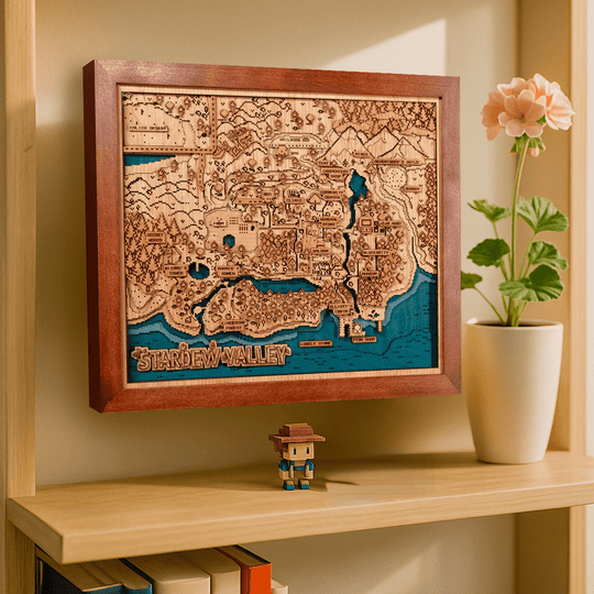PELICAN TOWN 3D WOOD MAP - ZeWood
