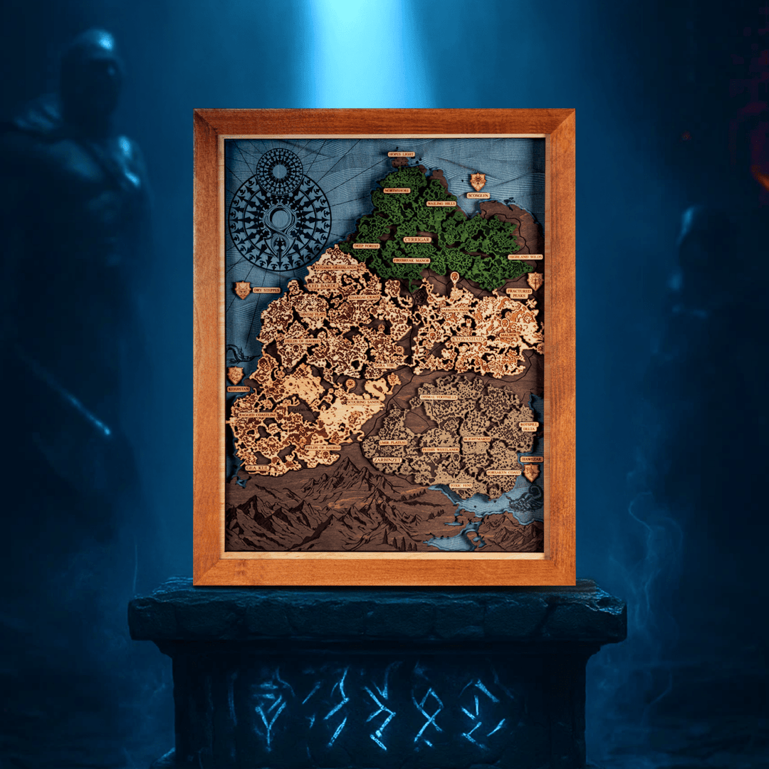 SANCTUARY 3D WOOD MAP - ZeWood