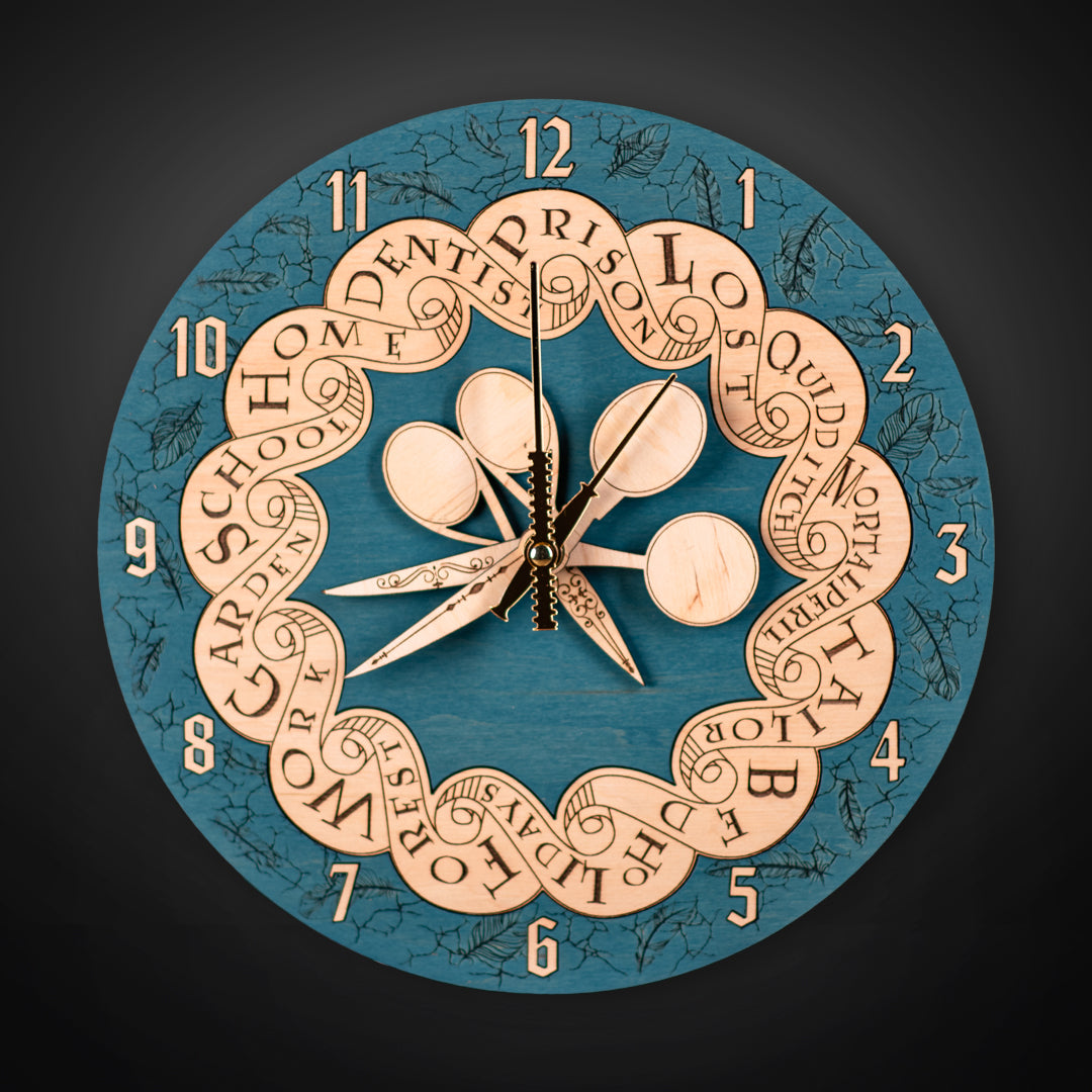 Horloge murale Weasley avec cuillères