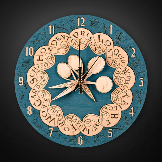 Horloge murale Weasley avec cuillères