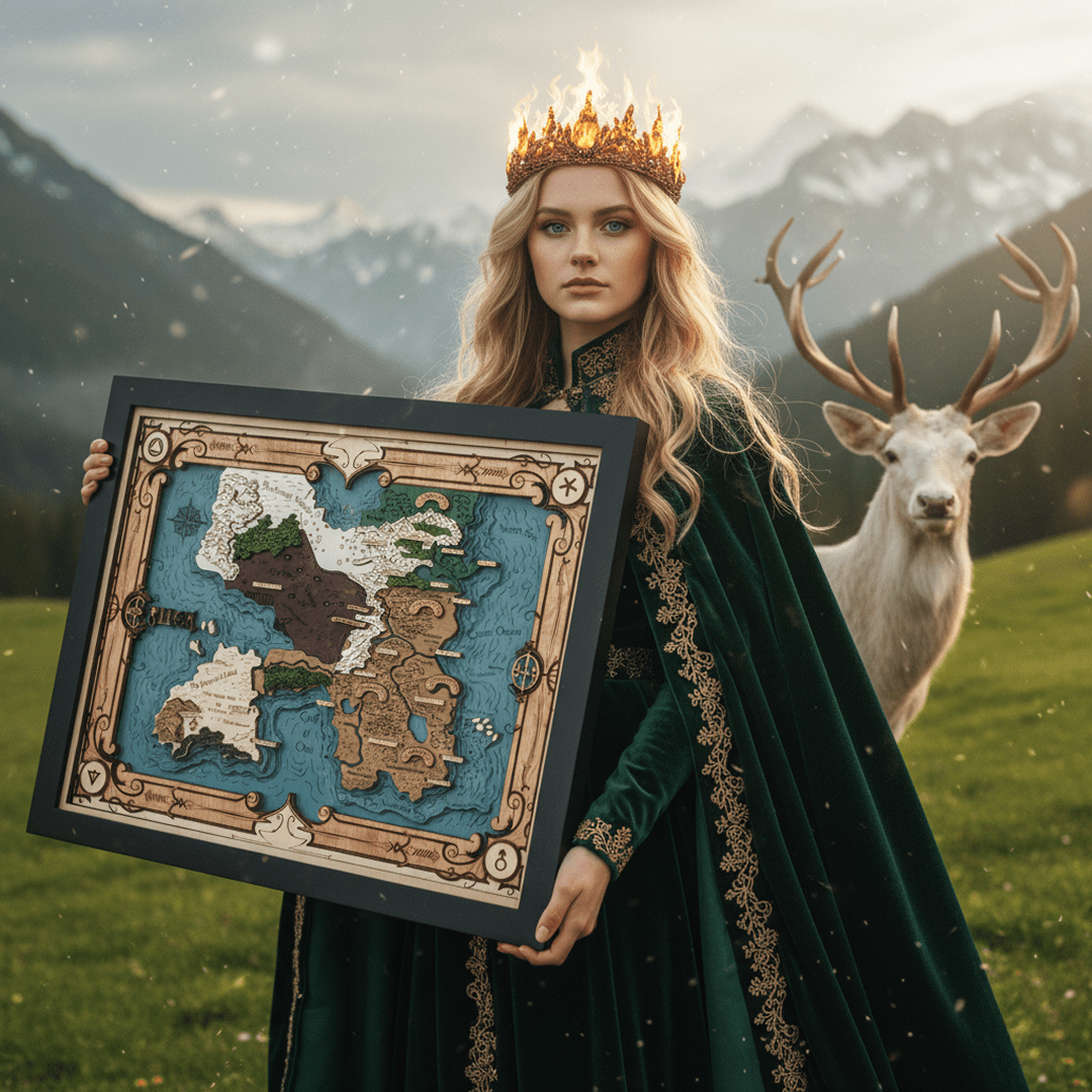 ERILEA 3D WOOD MAP - ZeWood