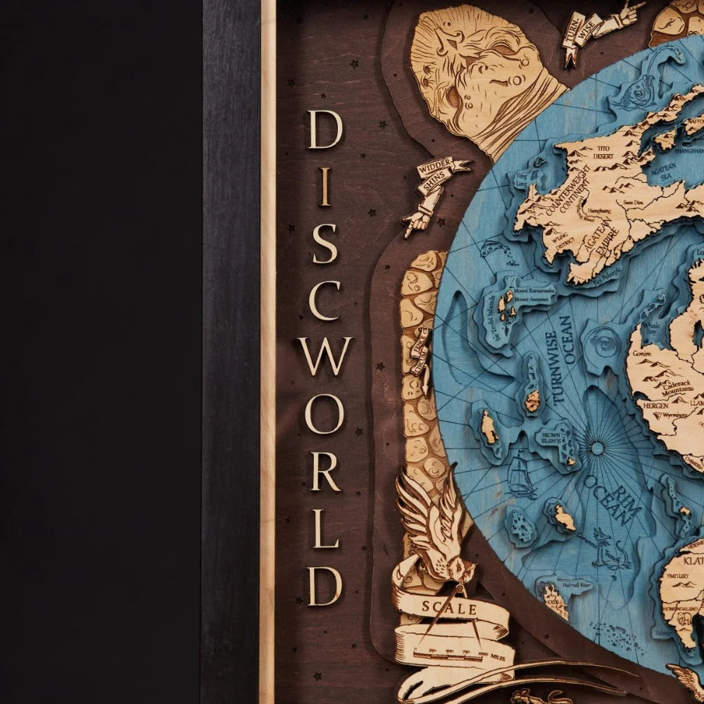 3D DISCWORLD MAP ZeWood Inc.