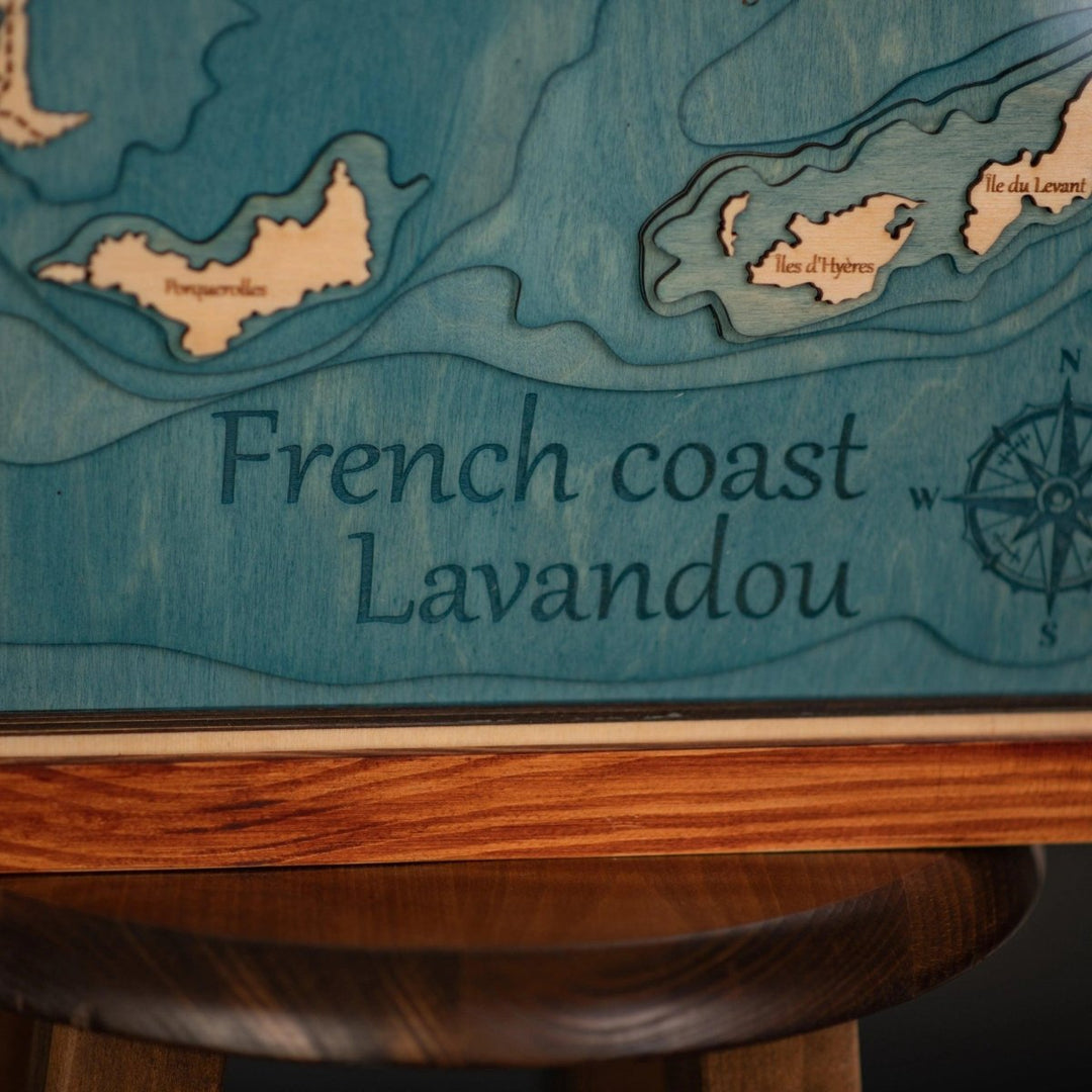 3D FRENCH COAST LAVANDOU MAP - ZeWood