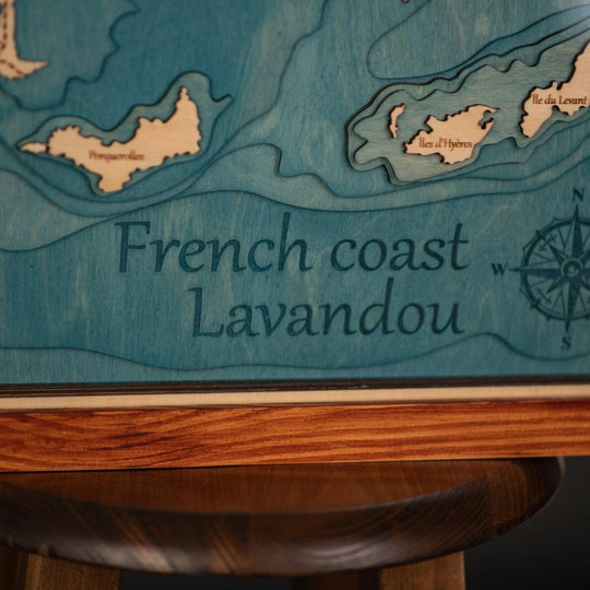 3D FRENCH COAST LAVANDOU MAP - ZeWood