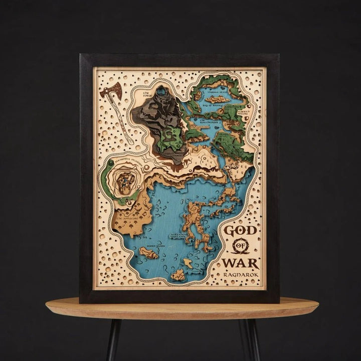 3D GOD OF WAR WOOD MAP