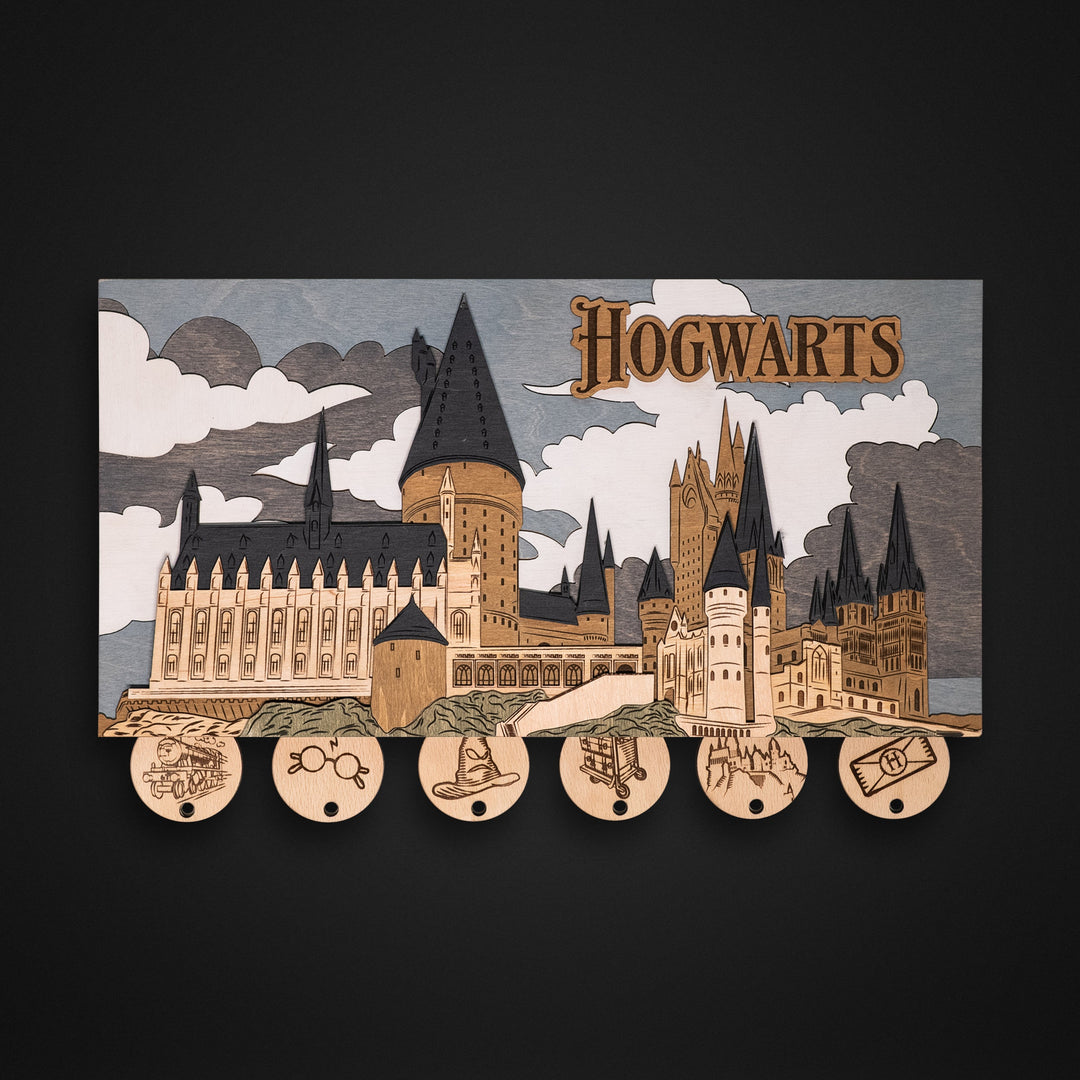 3D Hogwarts Key Holder is a perfect Harry Pottery gifts for fans and collectors.