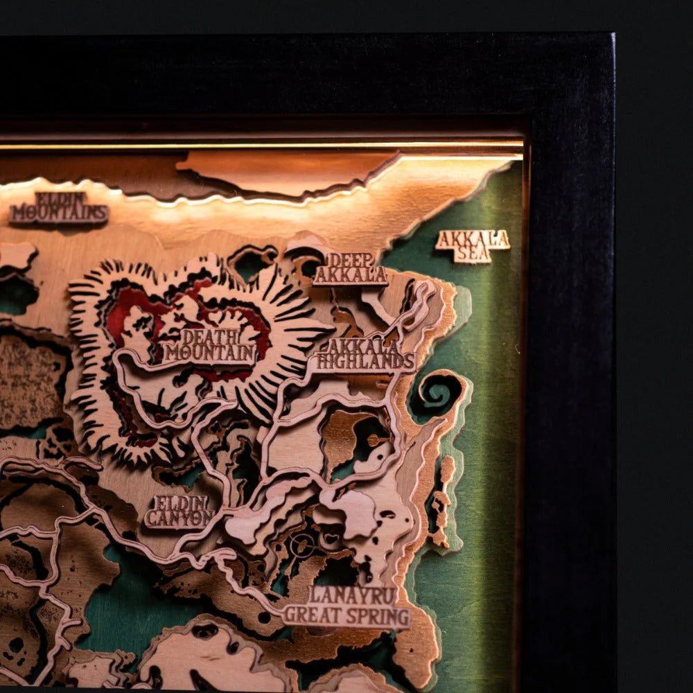 3D HYRULE MAP WITH LIGHTNING - ZeWood