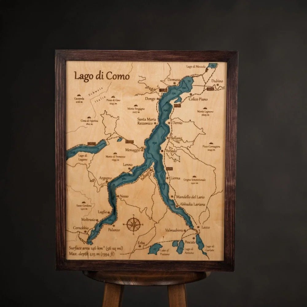 3D LAKE COMO MAP - ZeWood