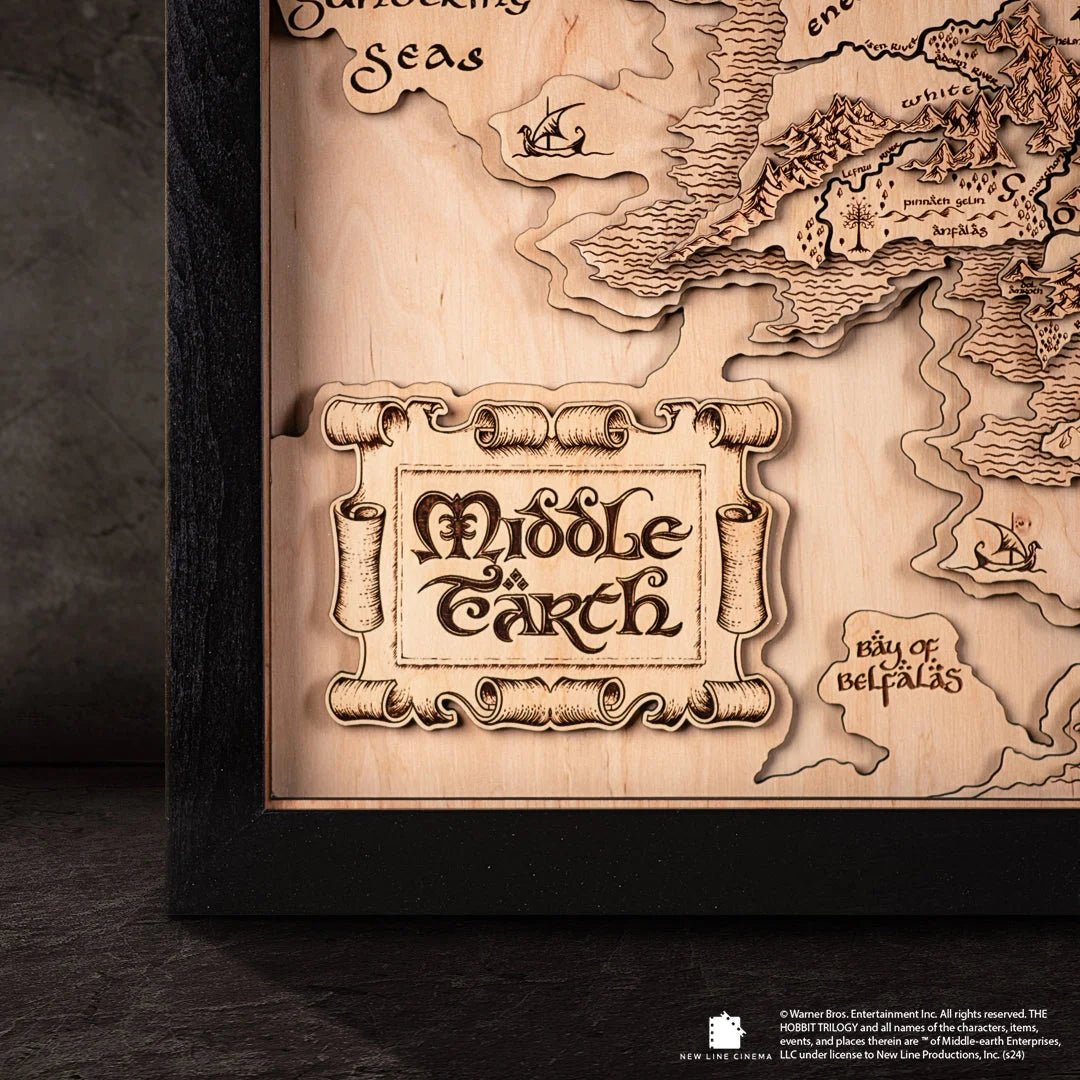 3D MIDDLE EARTH MAP NATURAL EDITION - ZeWood