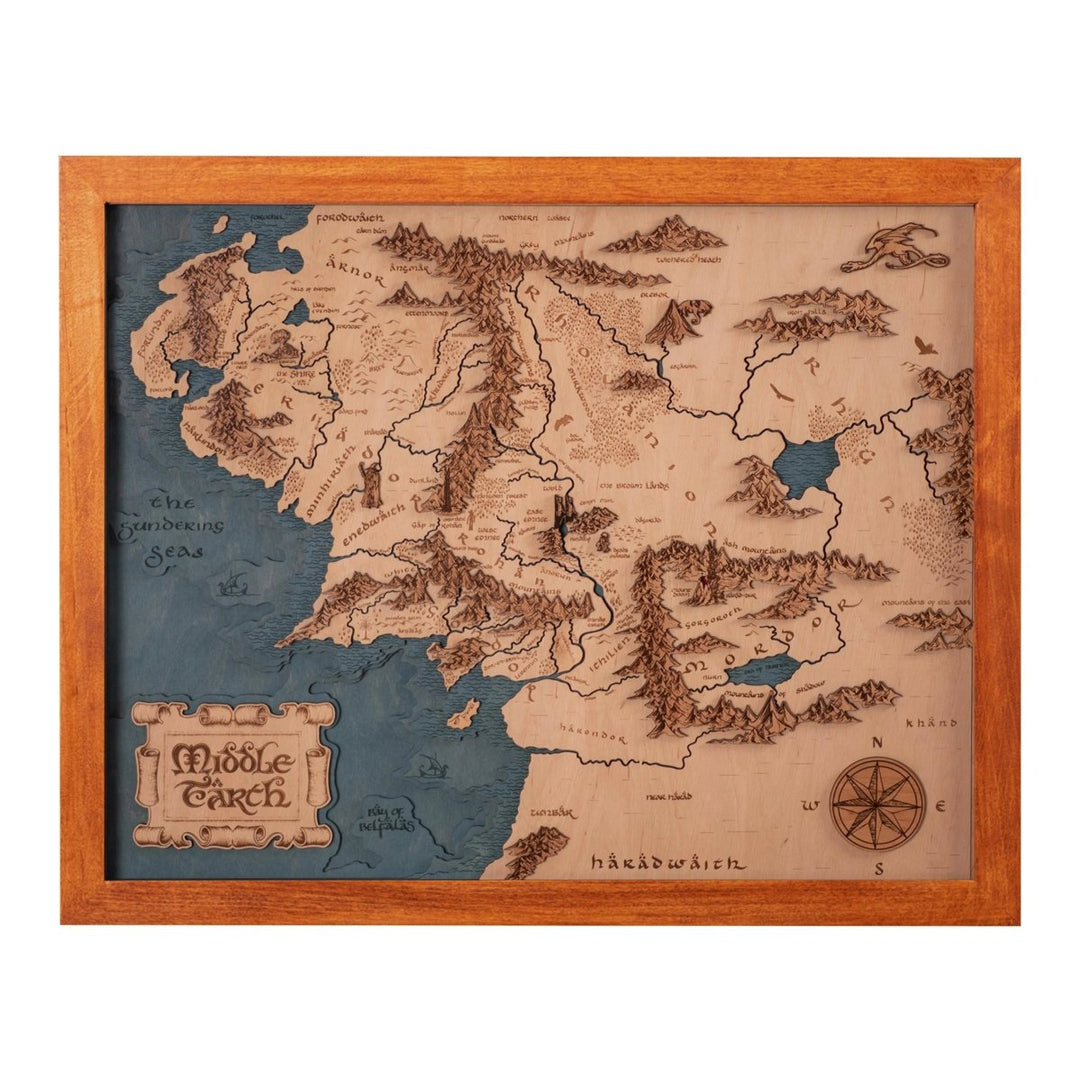 3D MIDDLE EARTH MAP - ZeWood