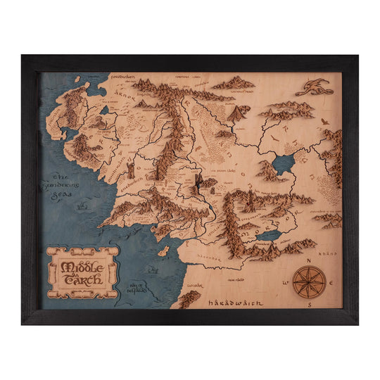 3D MIDDLE EARTH MAP ZeWood Inc.