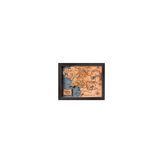 3D MIDDLE EARTH MAP ZeWood Inc.