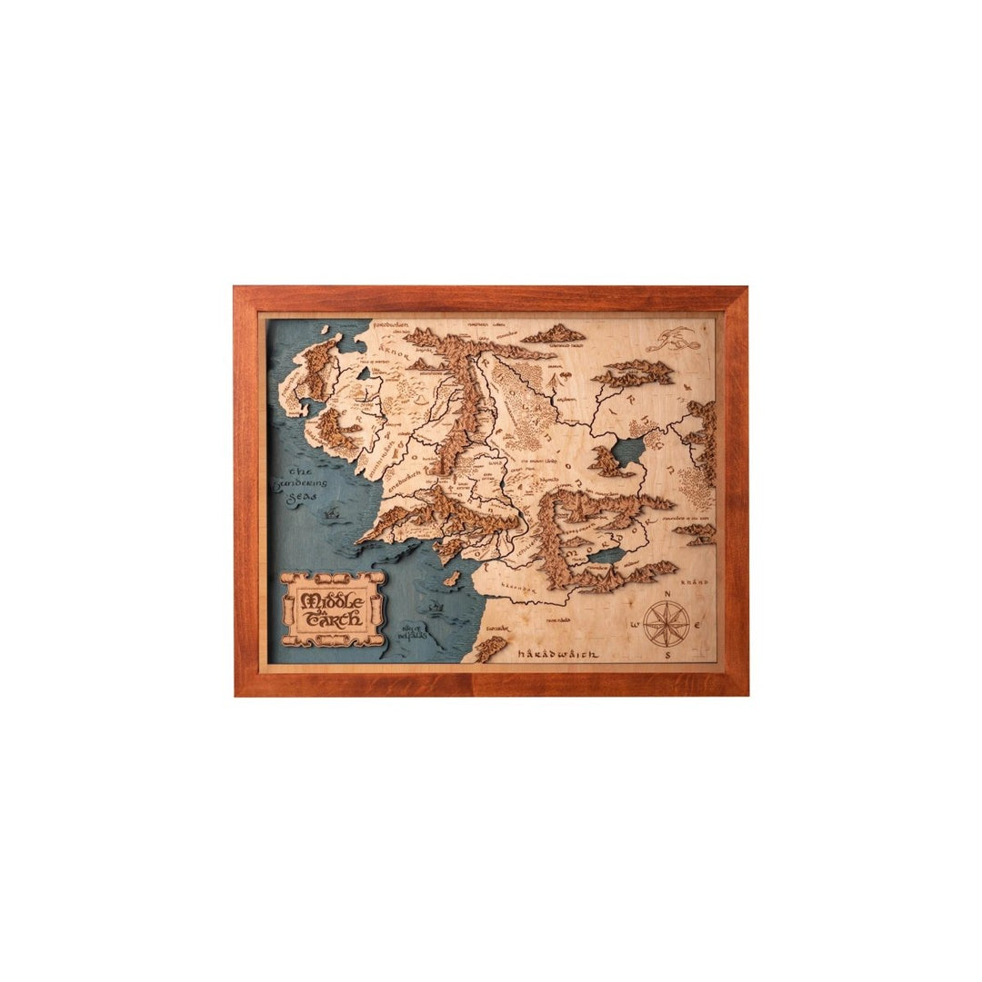 3D MIDDLE EARTH MAP - ZeWood